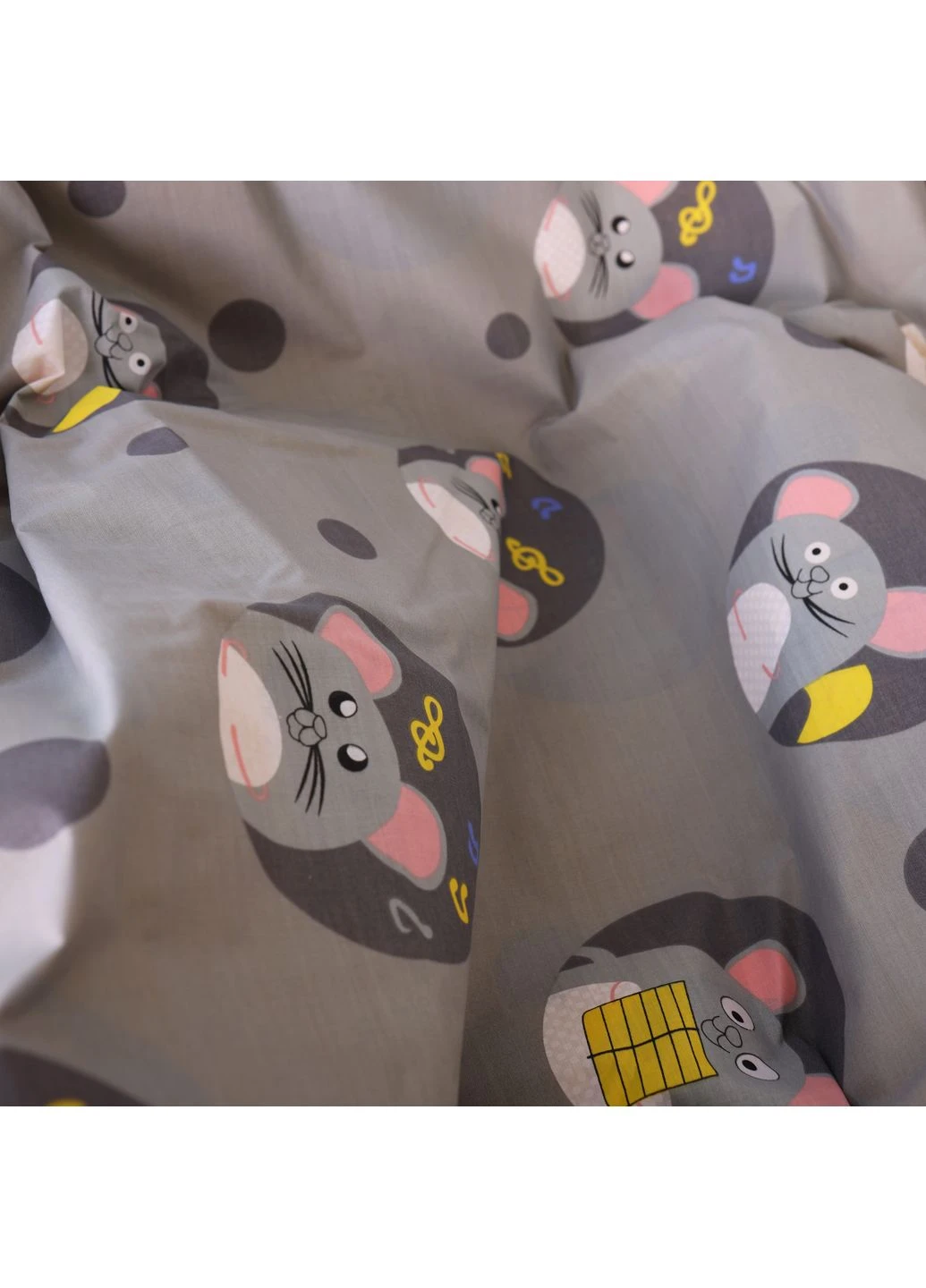 Комплект постільної білизни Бязь 20-0029 Funny mice Двоспальний Mirson (399183634)