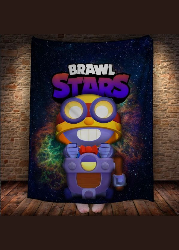 Плед с 3D-принтом на тему Brawl Stars Герои Бравл Старс - Плед с 3D-принтом на тему Brawl Stars Герои Бравл Старс Перша Креативна мануфактура PERFECTUS Плед (301868747)