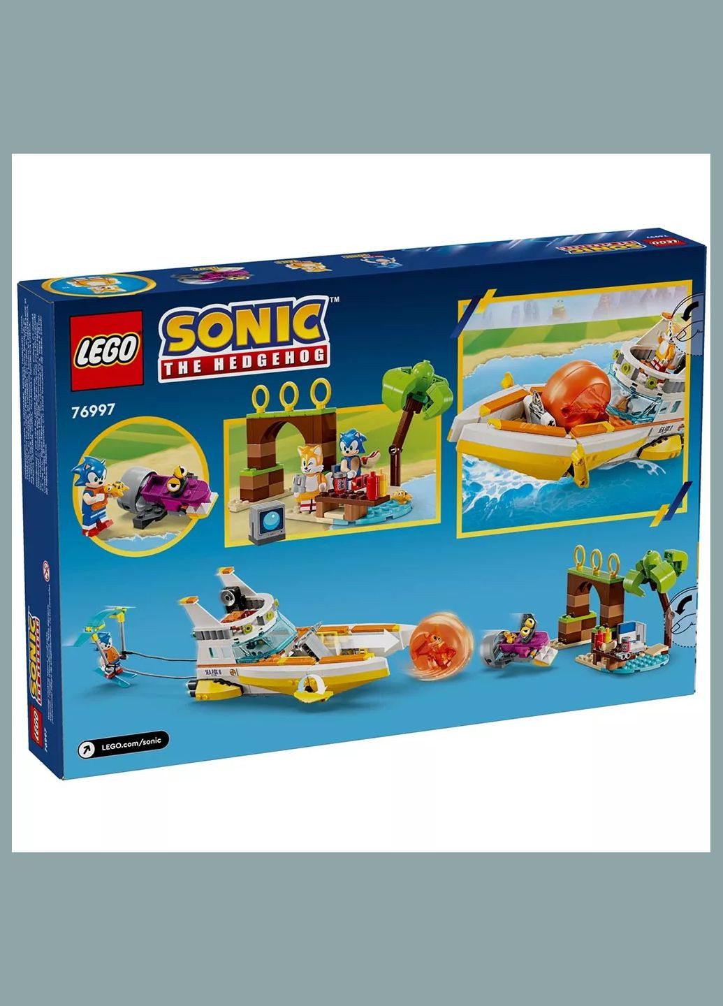 Конструктор Sonic The Hedgehog Човен пригод Тейлза (76997) Lego (333252415)