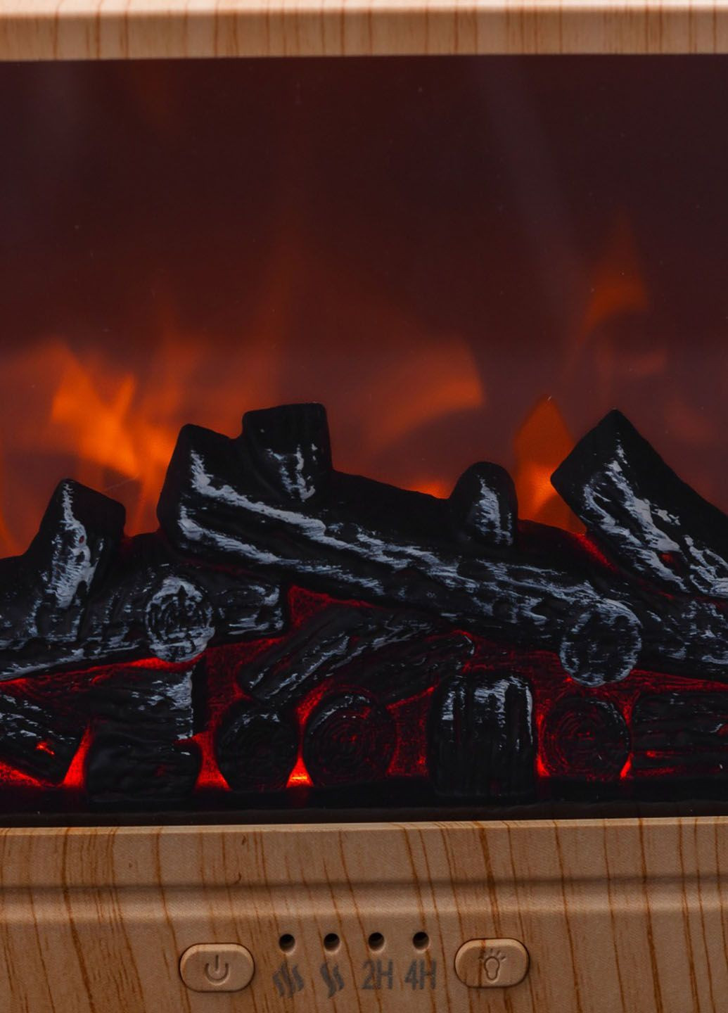 Ультразвуковой увлажнитель воздуха ночник и аромадифузор 3 в 1 Flame fireplace Камин с подсветкой 300 мл Good Idea (285895931)