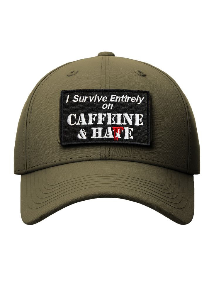 Набор шевронов 2шт "Survive Entirely On Caffeine&Hate" 5×8 см вышитый патч на липучке IDEIA (327087761)