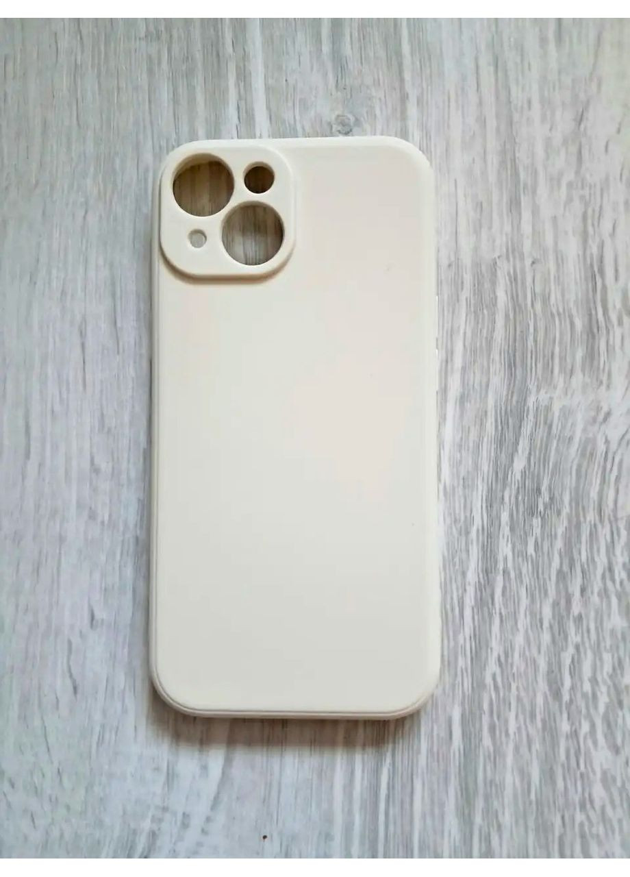 Чохол на 15 Бежевий силіконовий Silicone Case full No Brand (360896722)