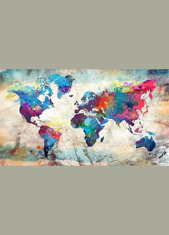 Набір алмазної мозаїки Карта світу 70х40 SS816 ColorArt (299772280)
