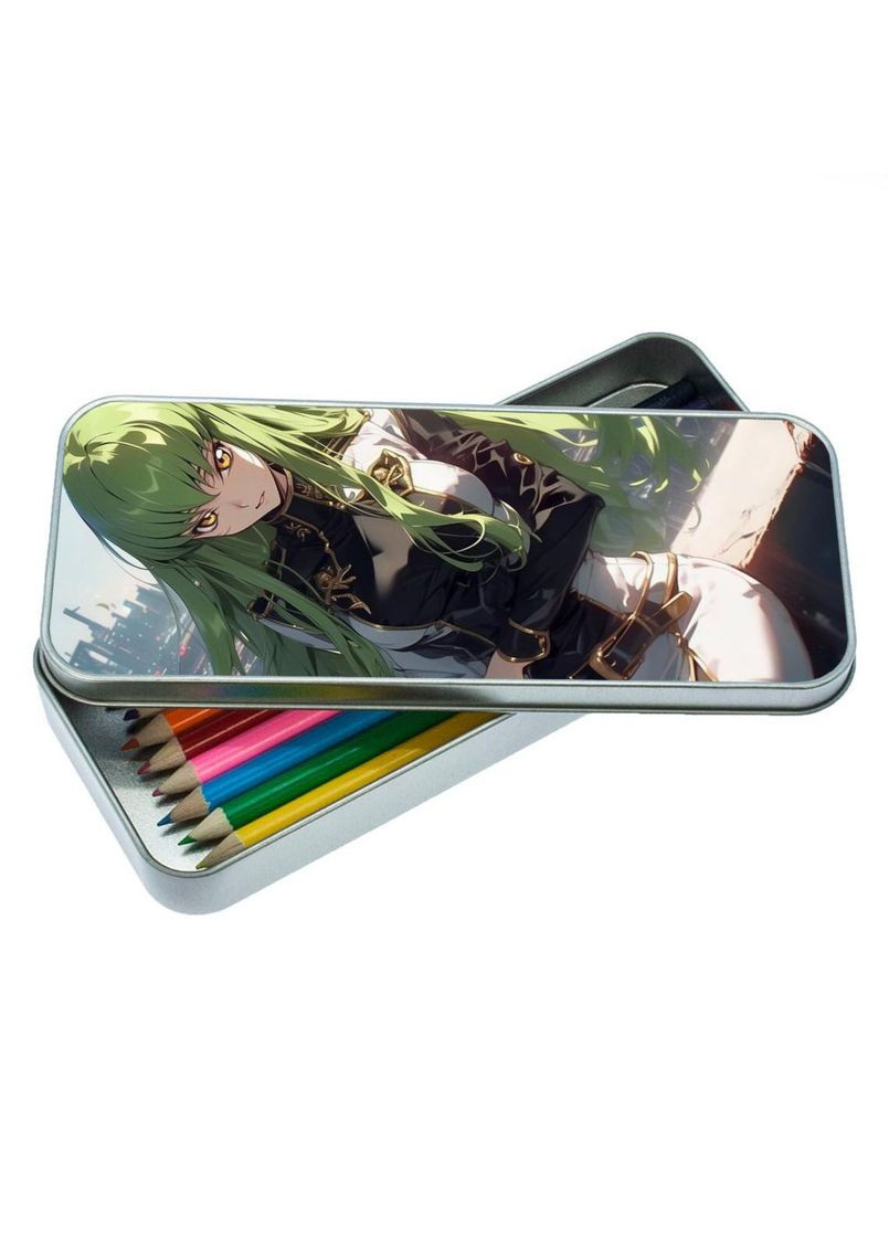 Органайзер для канцелярського приладдя металевий, кейс для дрібниць Код Гіасс #002 7*18 см Silver No Brand (309153223)