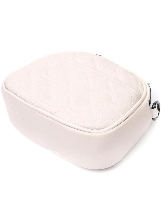 Сумка крос-боді через плече жіноча з натуральної шкіри Білий 37982 Vintage (355245303)