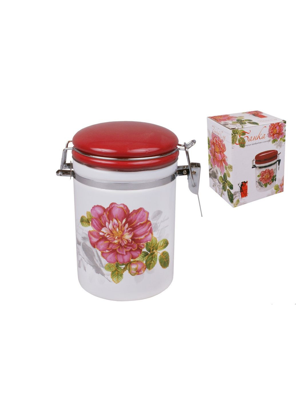 Банка для сипучих Троянда 300 мл BonaDi (342065623)