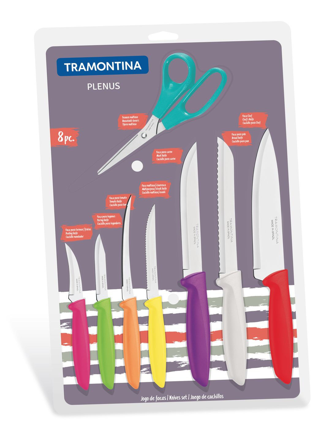 Набор ножей Plenus, 8 предметов (6412089) Tramontina (314779757)
