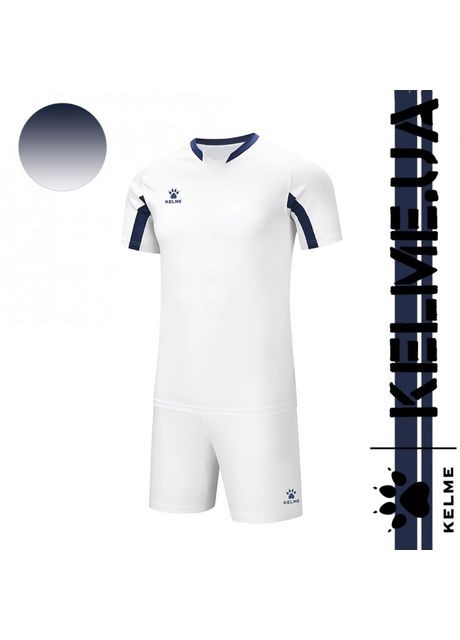 Комплект футбольної форми біло-т.синій LEON 7351ZB1129.9112 Kelme модель (292111543)