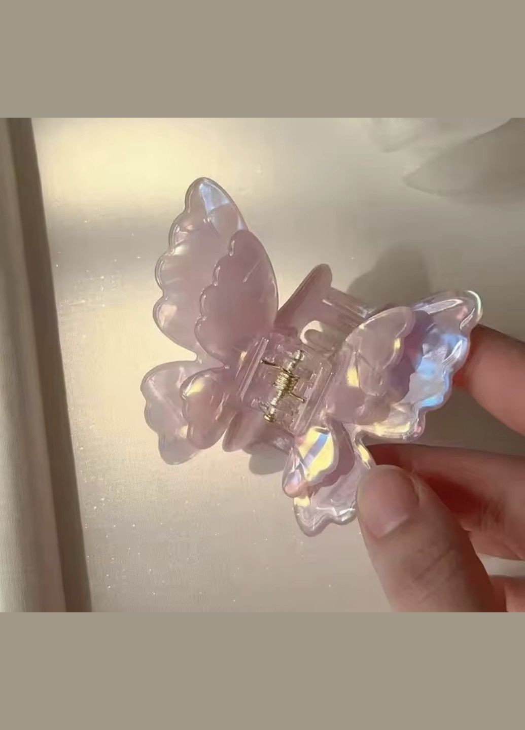 Заколка-крабик бабочка с двойными крылышками China (356567239)