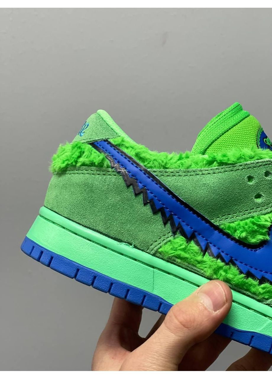 КРОССОВКИ ЖЕНСКИЕ NIKE SB DUNK X GRATEFUL DEAD BEARS GREEN НАЙК СБ ДАНК No Brand серые демисезоны (369391463)