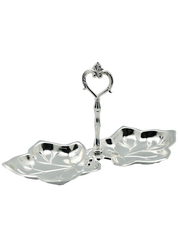 Менажниця подвійна Виноградний лист 30х14,2x15,5 см (468-1009) No Brand (349832102)