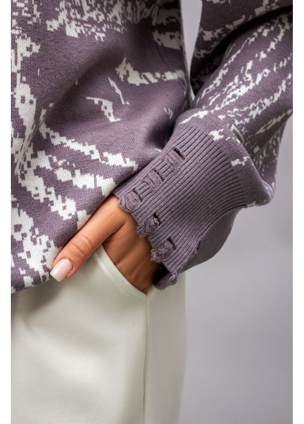 Серый зимний кардиган Power