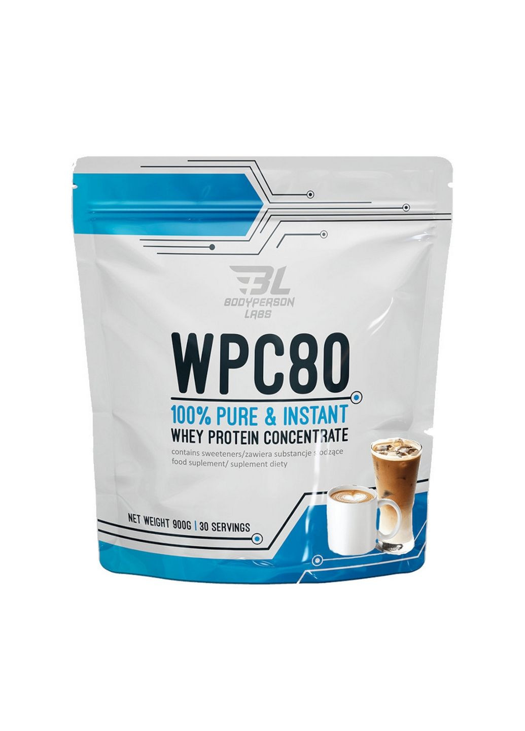 Протеин Labs WPC80, 900 грамм Холодное кофе Bodyperson Labs (293479491)