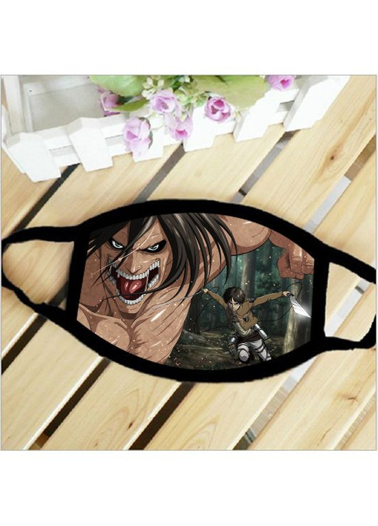 Маска захисна на обличчя аніме Атака титанів Attack on Titan косплей 17х11 см (ms099) No Brand (360802139)
