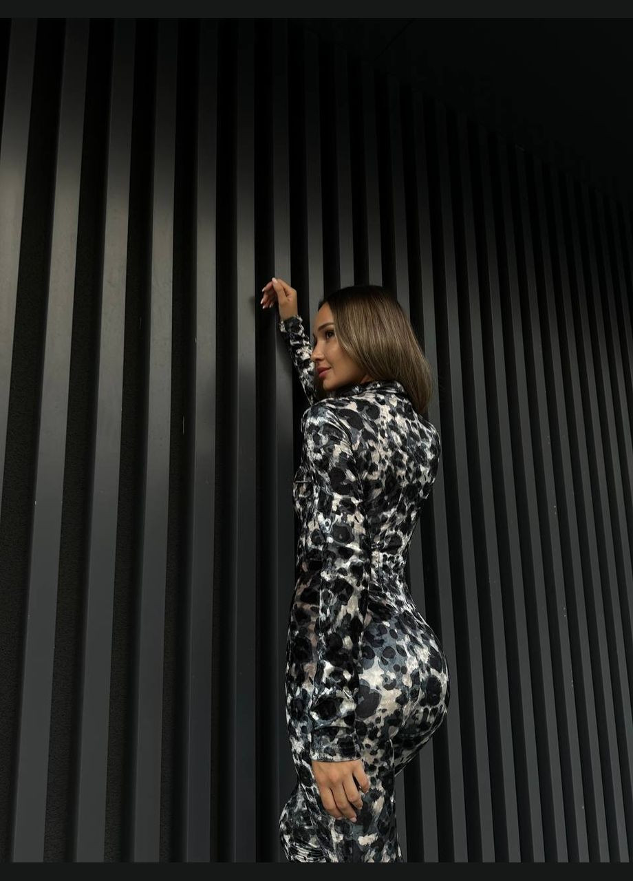 Комбинезон N.Family однотонний чорно-білий кежуал