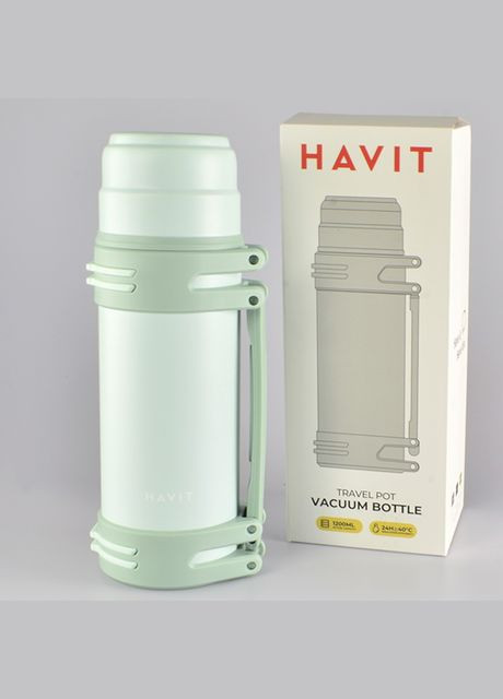 Термос из нержавеющей стали 800 мл HVTM006 зеленый Havit (287337065)