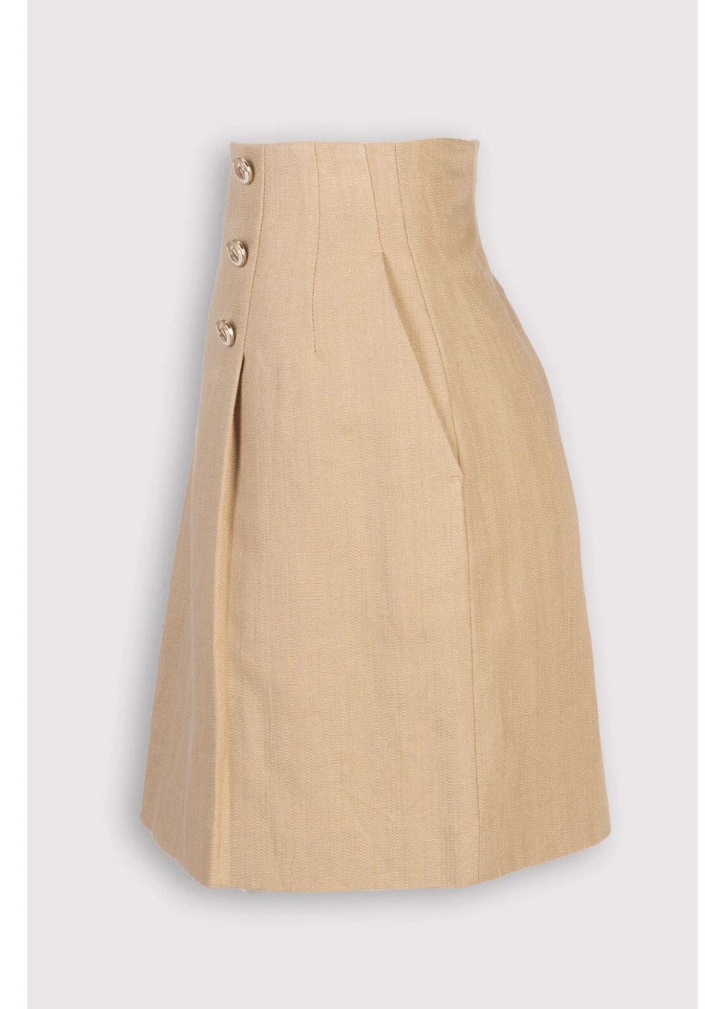 Светло-коричневая карнавальный, праздничный, коктейльный, повседневная, вечерний, офисная, домашний, пляжный, кэжуал стильная классическая юбка Sandro карандаш, а-силуэта (трапеция)