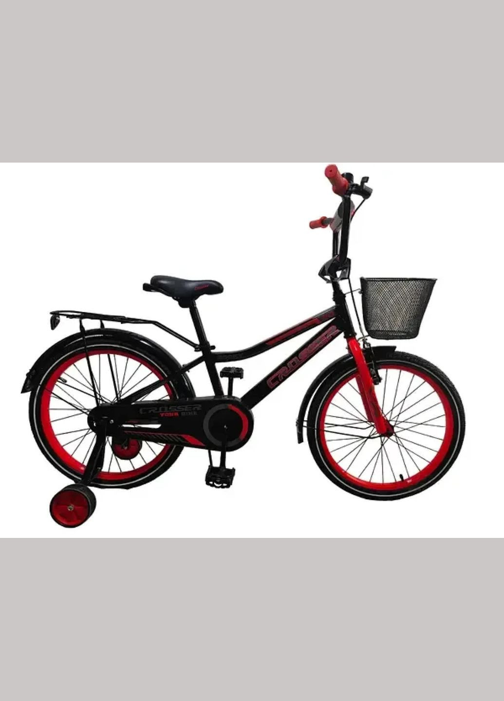 Велосипед червоний 20 дюймів для дітей із допоміжними коліщатками, найкращі велосипеди ROCKY 13 Crosser (317298725)