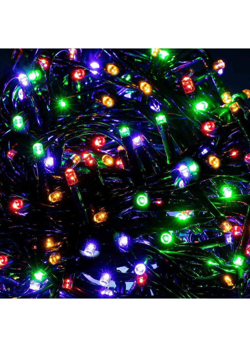 Світлодіодна внутрішня кімнатна гірлянда нитка на вікно ялинку камін з живленням від мережі 300LED (478683-Prob) Різнокольорова Unbranded (308336888)