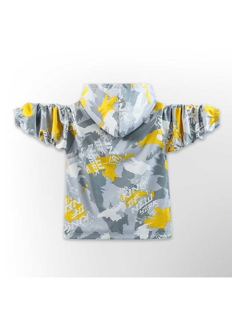 Сіра демісезонна вітровка No Brand