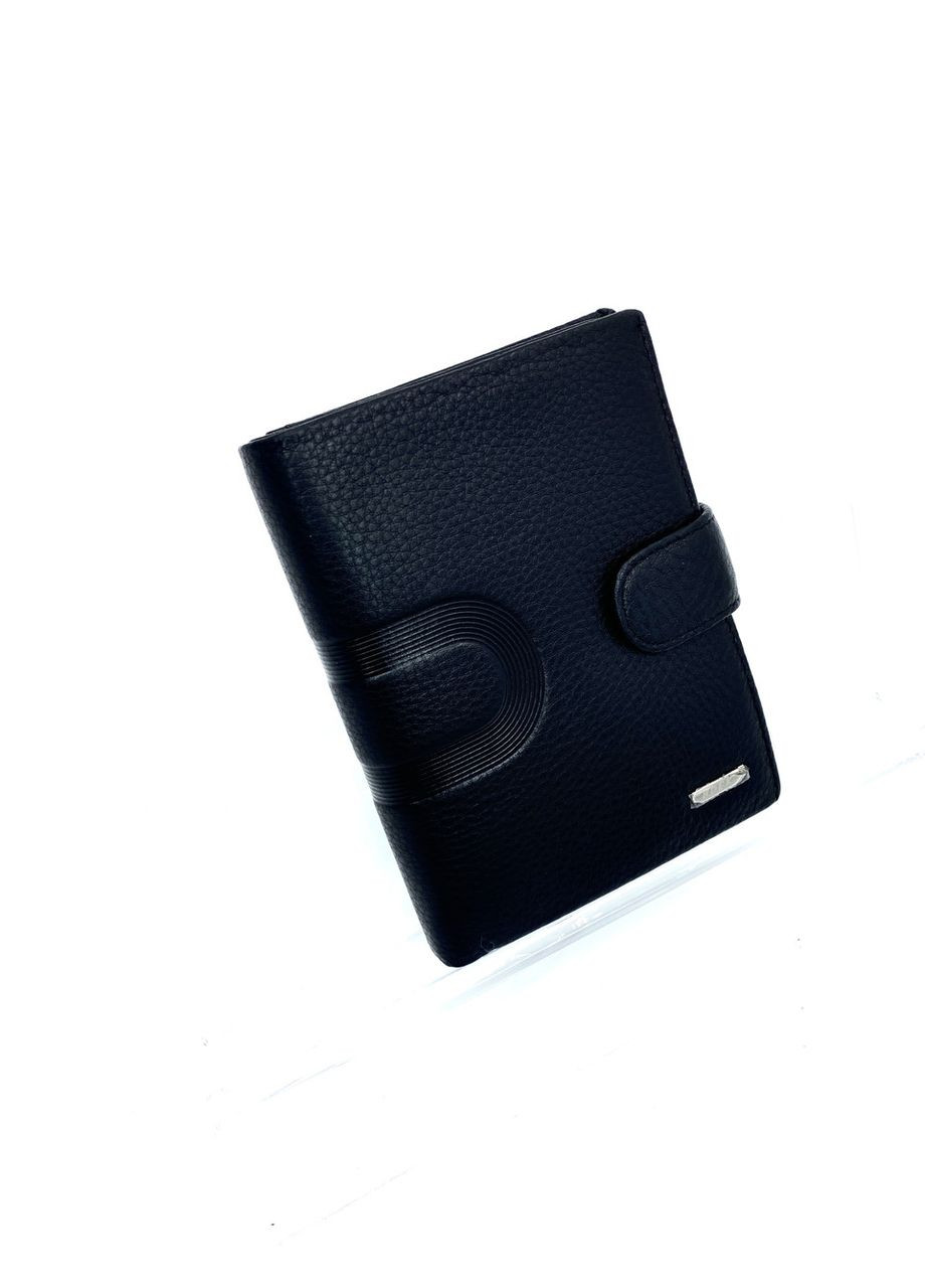 Чоловіче портмоне з натуральної шкіри BK-029-22 чорне 13,5 х 10 х 2,5 Beidierke (367263587)