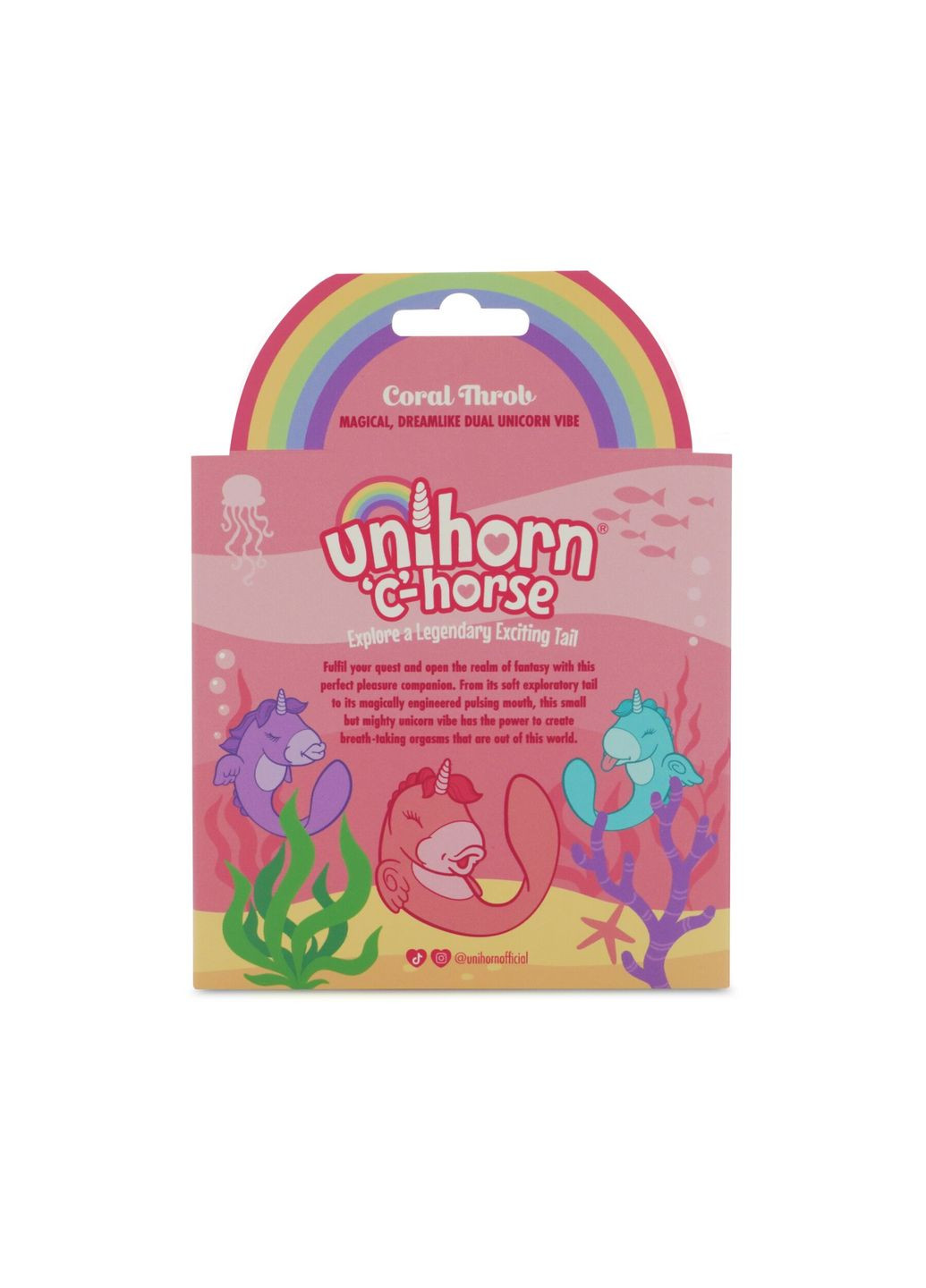 Вібратор-єдиноріжка – C Horse – Coral Throb, вагінально-кліторальна стимуляція, 2 мотори по 10 режимів Unihorn (369624911)