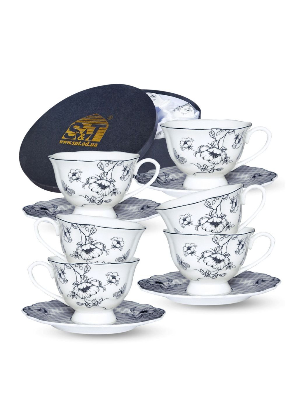 Сервіз чайний Felix 1995-01 12 предметів білий SNT (349224764)