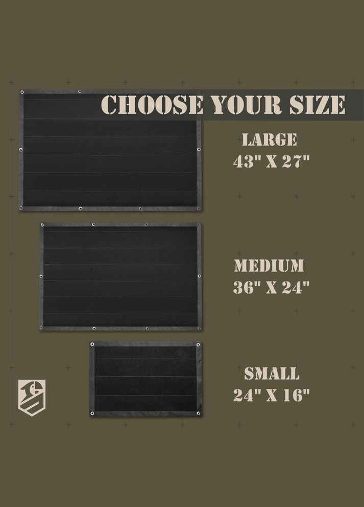 Патч Борд тактический 69х110 для шевронов нашивок и военных наград стенд панель с липучкой для коллекционеров IDEIA (307802380)