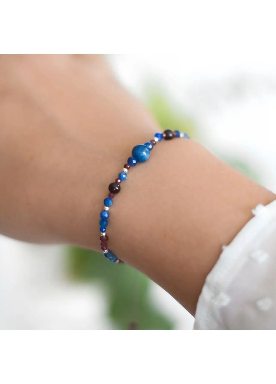 Браслет талисман для знака зодиака Телец из натуральных камней на затяжке d-6-4-3-2мм+- No Brand Браслет (362695393)