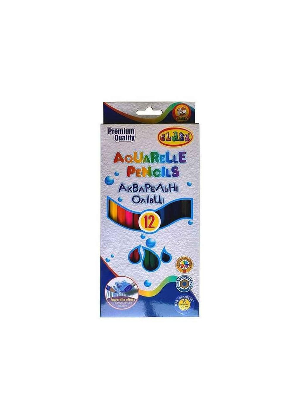 Карандаши цветные 12цв. Акварельн. 1412c aquarelle ТМ Class (304062125)