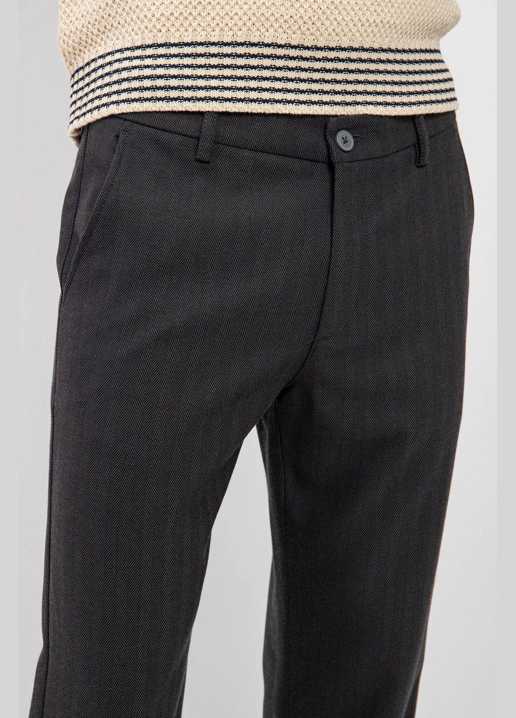 Темно-серые кэжуал демисезонные брюки Les Deux