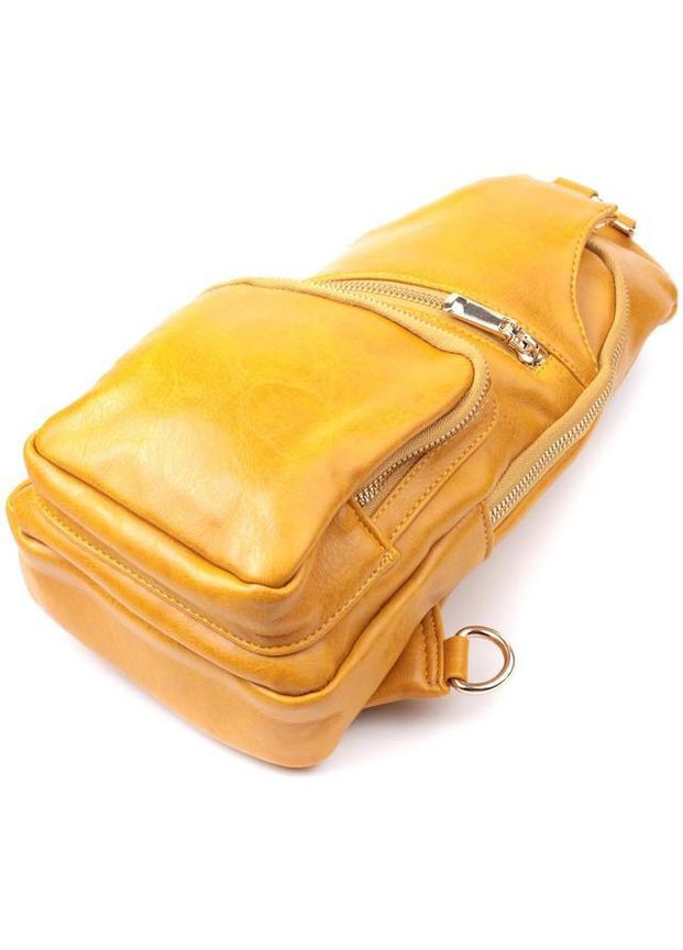 Сумка женская через плечо сумочка слинг в дорогу планшет спортивный для документов барсетка для телефона Желтый 34486 Vintage (332164440)