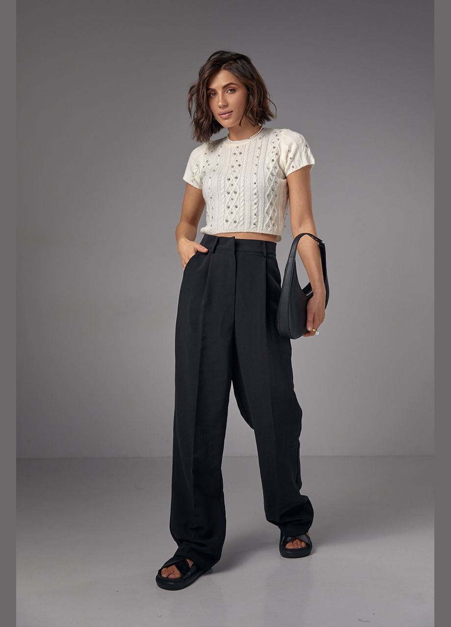 Класичні штани зі стрілками прямого крою Lurex (279148307)