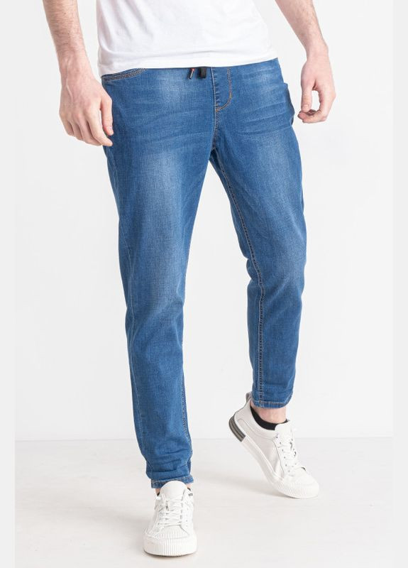 Голубые демисезонные бойфренды джинсы мужские голубого цвета Let's Shop
