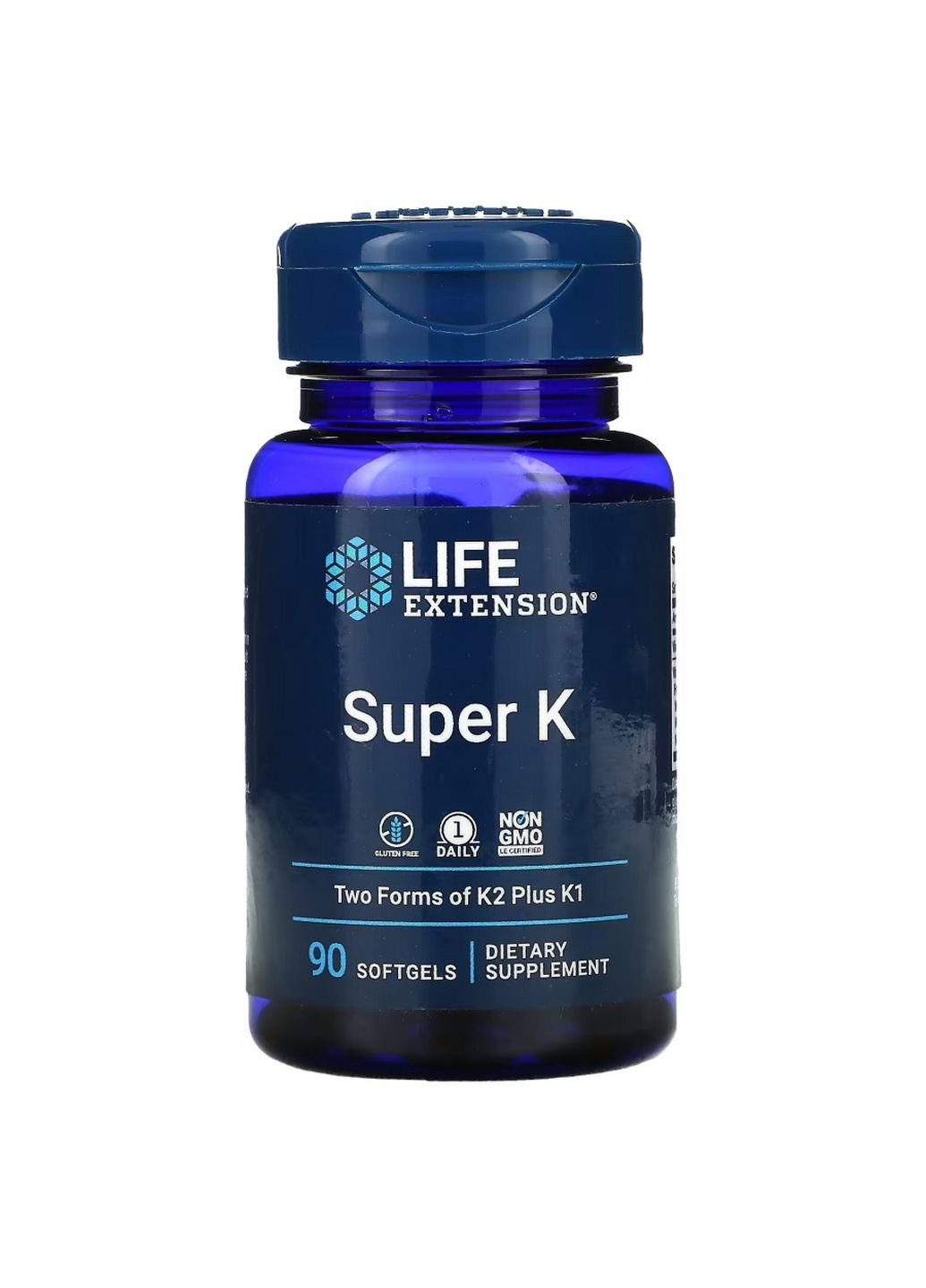 Вітаміни та мінерали Super K, 90 капсул Life Extension (293343012)