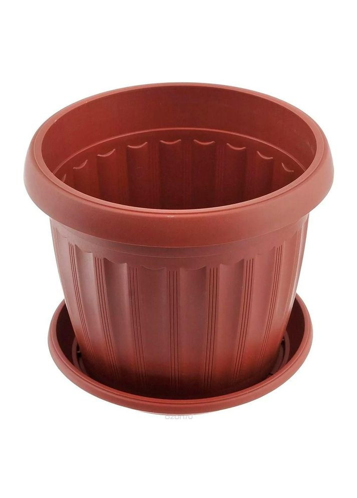 Горщик терра 12 х 9 см теракот Алеана (322033924)