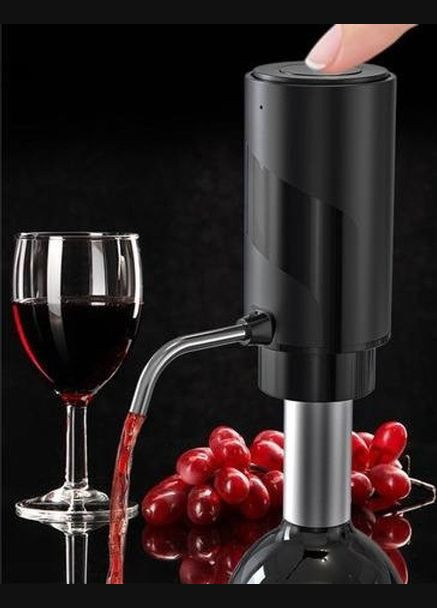 Електронна помпа аератор для вина,диспенсер акумуляторний.Винний електродозатор з акумулятором для пляшки No Brand (337341987)