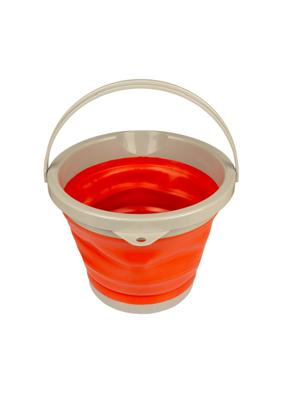 Ведро складное силиконовое 5л, Оранжевый Tramp (366220872)