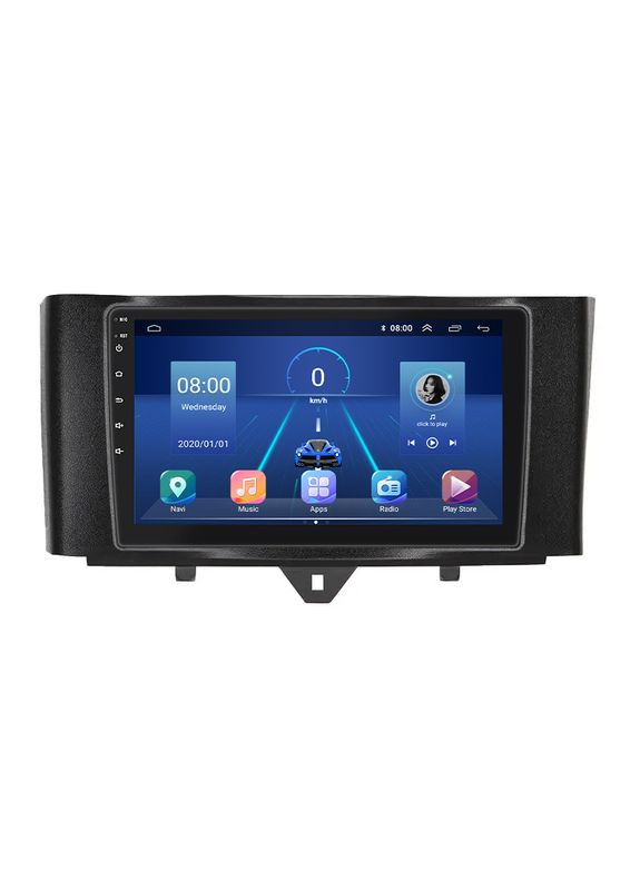 Штатная магнитола для Smart Fortwo 452 2011-2017 экран 9" 6/128Gb 4G Wi-Fi GPS Top Смарт 4шт Lesko (336193452)