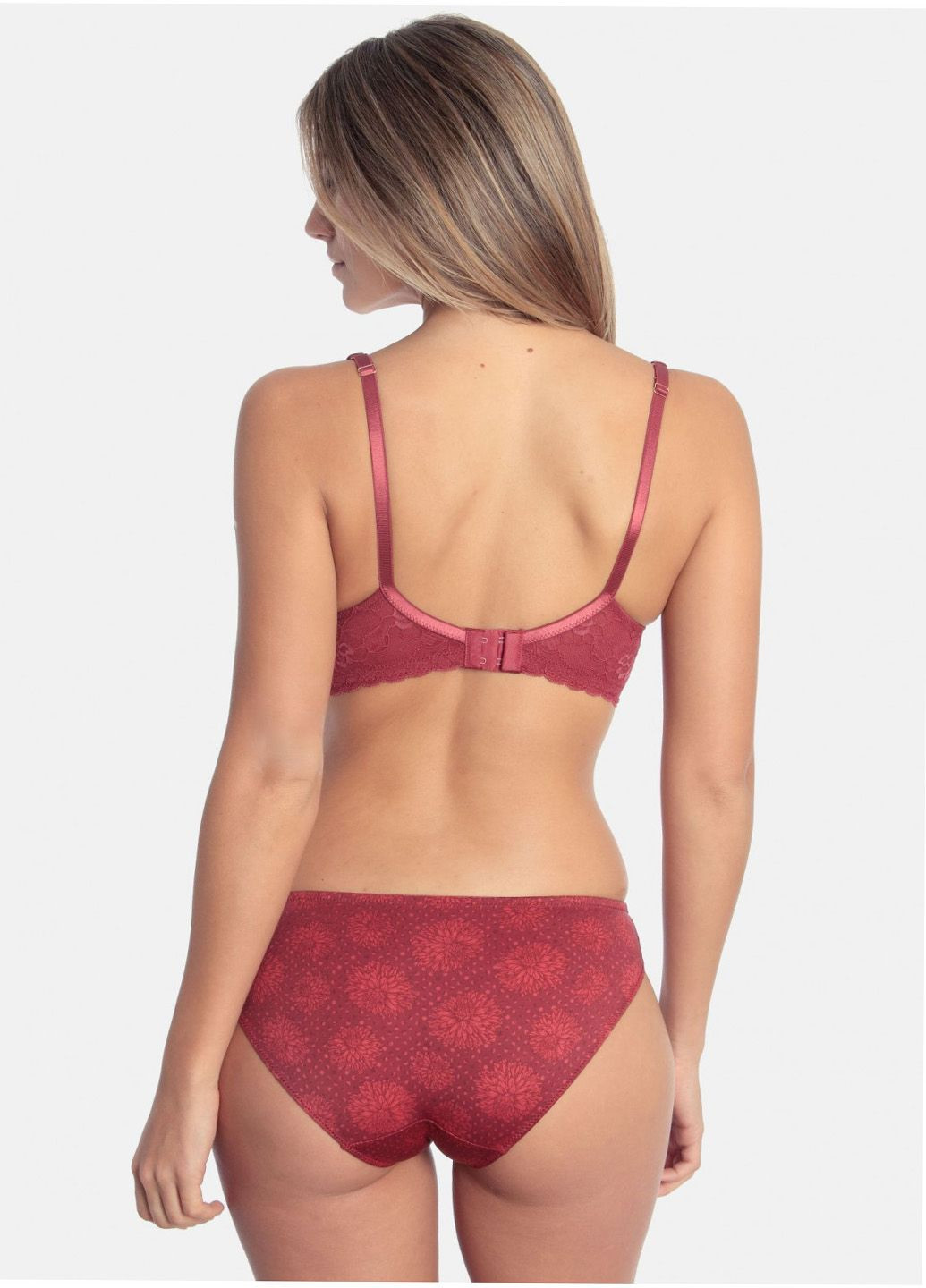 Бордовий бюстгальтер Sassa