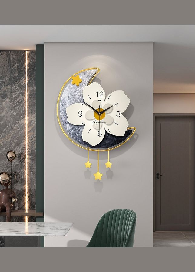 Годинник настінний дизайнерський Star Flower, безшумний JT22301 / 36x51 см SST (300076190)
