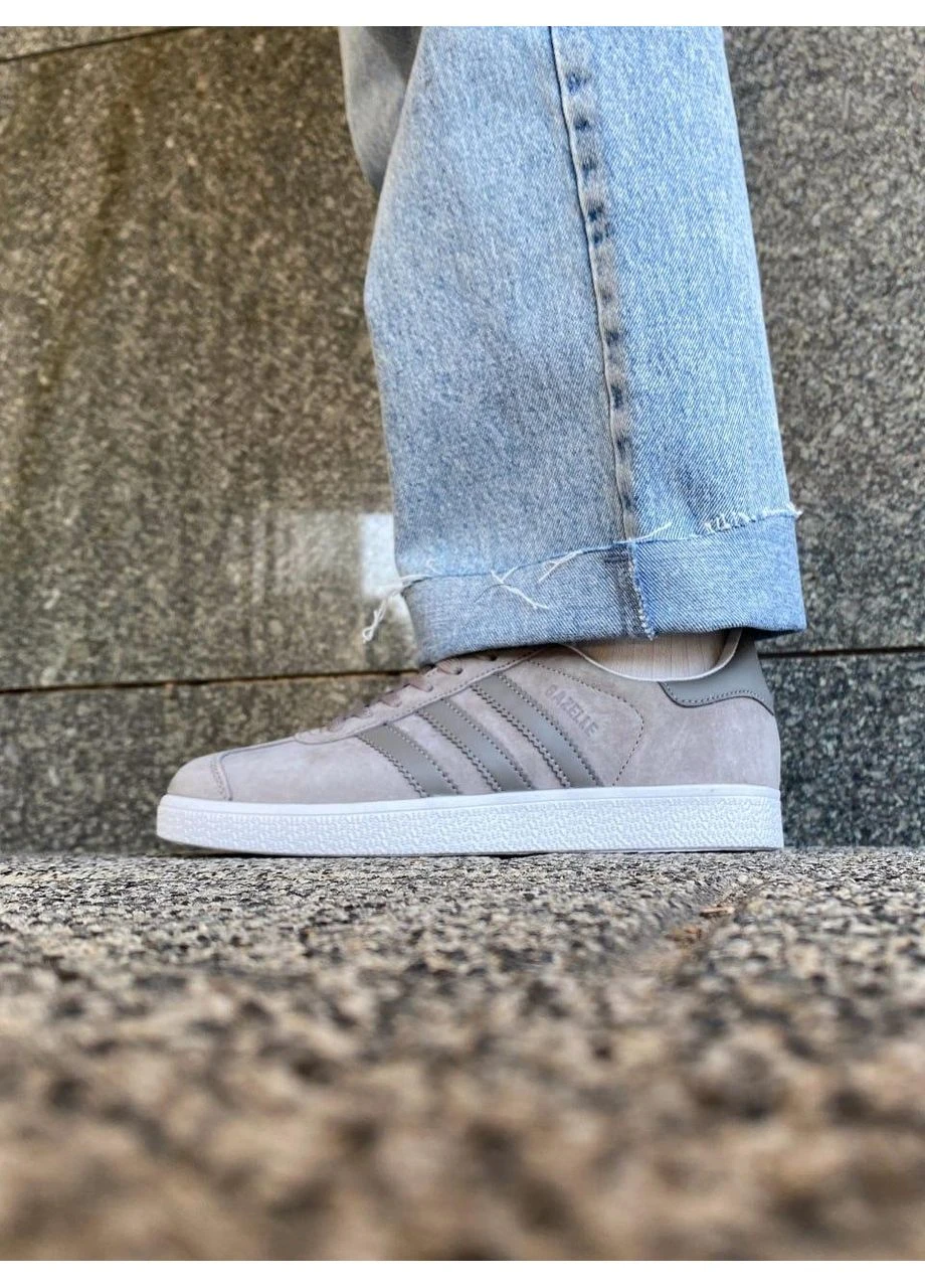 КРОССОВКИ ЖЕНСКИЕ ADIDAS GAZELLE GREY 2 АДИДАС ГАЗЕЛЬ СЕРЫЕ No Brand серые демисезоны (391956058)