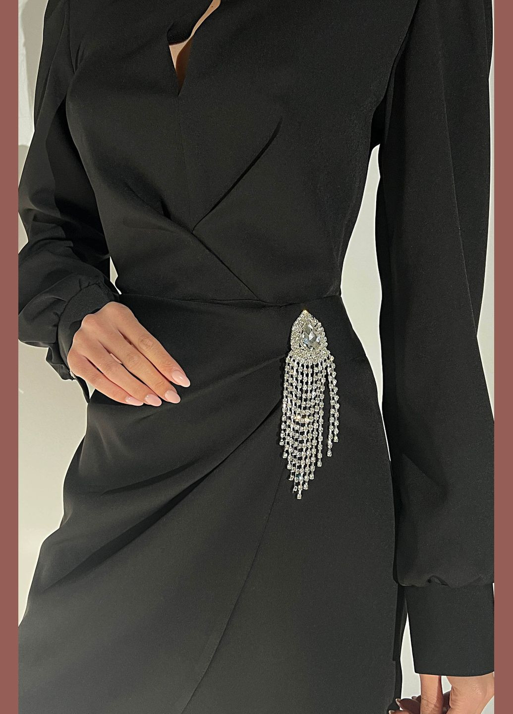 Черное праздничный, коктейльное, вечернее платье Liton