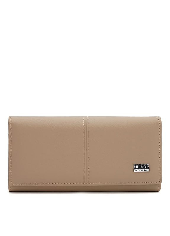 Женский кожаный кошелек k1a0001latte-beige Horse Imperial (322189629)