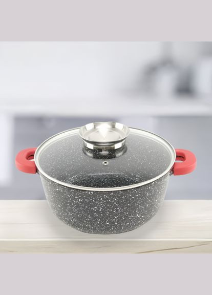 Кастрюля алюминиевая с антипригарным покрытием 4.3 л 24 см SP-1470 A-Plus (304771085)