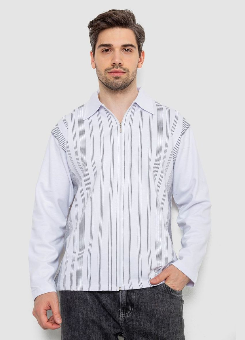 Кофта мужская на молнии в полоску,, 238R123 Ager (329889167)