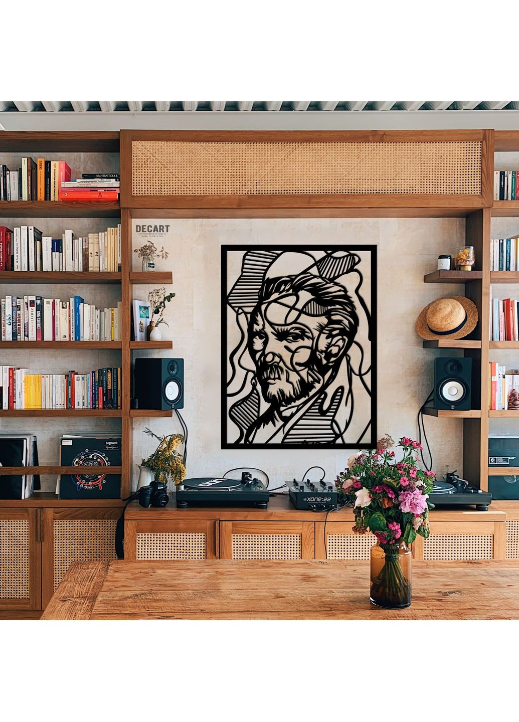 Деревянное панно декор для комнаты. Деревянная картина для подарка Ван Гог ART 50х38 см Decart (360609587)