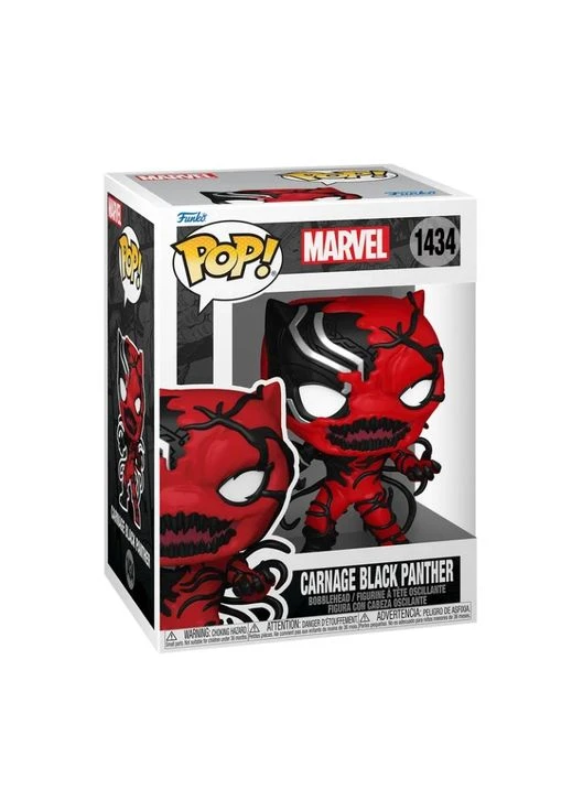 Карнаж фигурка Чёрная пантера Carnage Black Panther Pop Фанко Поп Марвел Фанко Поп Marvel 10 см игрушка #1434 Funko (315359705)