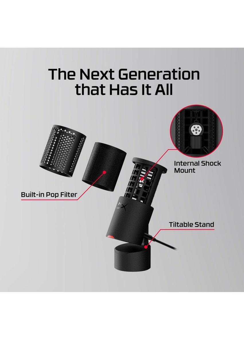 Микрофон SoloCast 2 Black (AR0A0AA) HyperX (370618848)