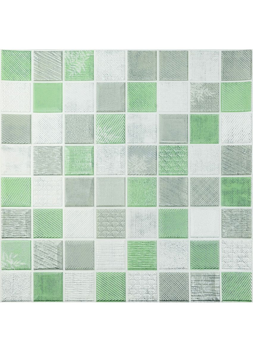 Панель стінова 3D 700х700х4мм Мозаїка зелена SW-00002010 Sticker Wall (362095142)